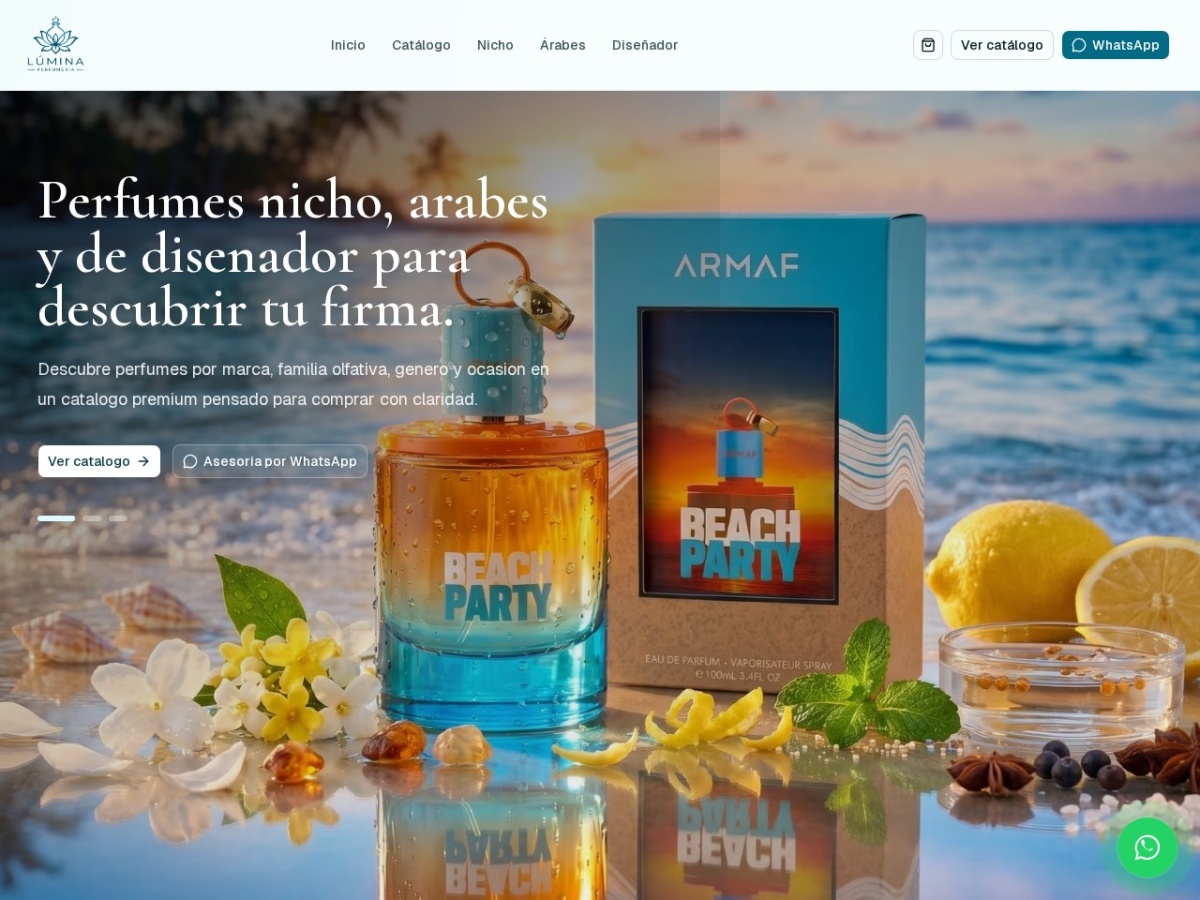 Preview de luminaperfumeria.com